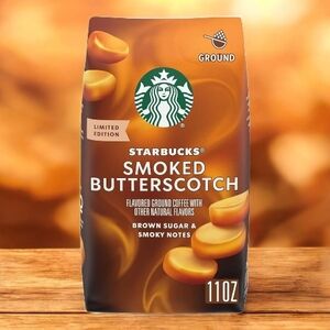 Starbucks Smoked Butterscotch Ground Coffee in Rich Brown